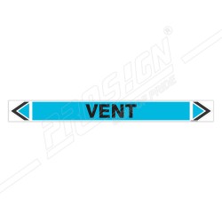 Vent Pipe Marking Sticker Sign| Protector FireSafety