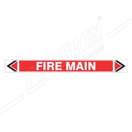 Fire Man Fire Pipe Marking Sticker Sign| Protector FireSafety