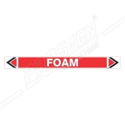 Foam Fire Pipe Marking Sticker Sign| Protector FireSafety
