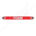 Foam Fire Pipe Marking Sticker Sign| Protector FireSafety