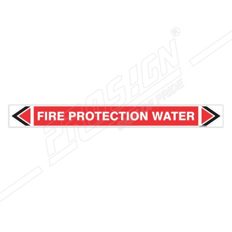 Fire Protection Water Fire Pipe Marking Sticker Sign| Protector FireSafety