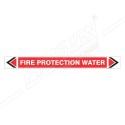Fire Protection Water Fire Pipe Marking Sticker Sign| Protector FireSafety