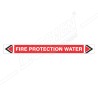 Fire Protection Water Fire Pipe Marking Sticker Sign| Protector FireSafety