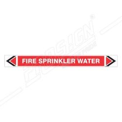 Fire Sprinkler Water Fire Pipe Marking Sticker Sign| Protector FireSafety