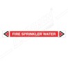 Fire Sprinkler Water Fire Pipe Marking Sticker Sign| Protector FireSafety