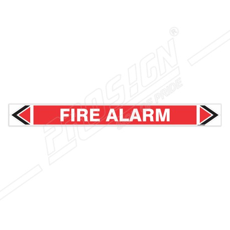 Fire Alarm Fire Pipe Marking Sticker Sign| Protector FireSafety