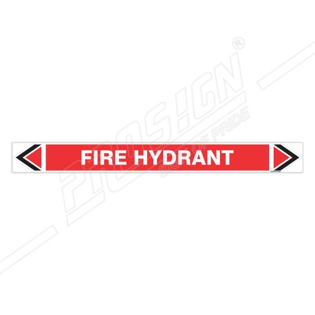 Fire Hydrant Fire Pipe Marking Sticker Sign| Protector FireSafety
