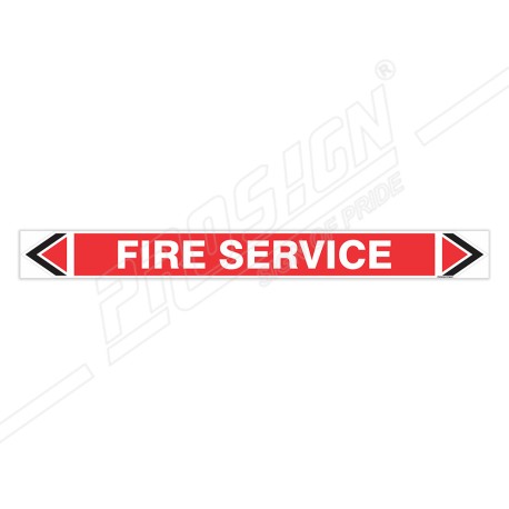 Fire Service Fire Pipe Marking Sticker Sign| Protector FireSafety