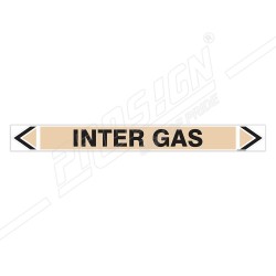 Inter Gas Pipe Marking Sticker Sign| Protector FireSafety