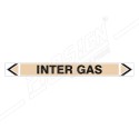 Inter Gas Pipe Marking Sticker Sign| Protector FireSafety
