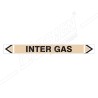 Inter Gas Pipe Marking Sticker Sign| Protector FireSafety