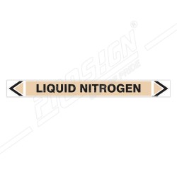 Liquid Nitrogen Gas Pipe Marking Sticker Sign| Protector FireSafety