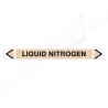 Liquid Nitrogen Gas Pipe Marking Sticker Sign| Protector FireSafety