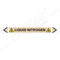 Liquid Nitrogen Gas Pipe Marking Sticker Sign| Protector FireSafety