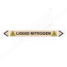 Liquid Nitrogen Gas Pipe Marking Sticker Sign| Protector FireSafety