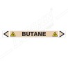 Butane Gas Pipe Marking Sticker Sign| Protector FireSafety
