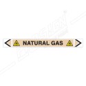 Natural Gas Pipe Marking Sticker Sign| Protector FireSafety