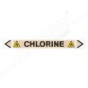 Chlorine Gas Pipe Marking Sticker Sign| Protector FireSafety