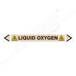 Liquid Oxygen Gas Pipe Marking Sticker Sign| Protector FireSafety