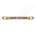 Liquid Oxygen Gas Pipe Marking Sticker Sign| Protector FireSafety
