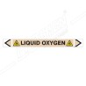 Liquid Oxygen Gas Pipe Marking Sticker Sign| Protector FireSafety