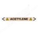 Acetylene Gas Pipe Marking Sticker Sign| Protector FireSafety