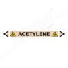 Acetylene Gas Pipe Marking Sticker Sign| Protector FireSafety