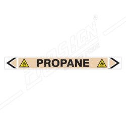 Propane Gas Pipe Marking Sticker Sign| Protector FireSafety