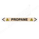 Propane Gas Pipe Marking Sticker Sign| Protector FireSafety