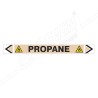 Propane Gas Pipe Marking Sticker Sign| Protector FireSafety