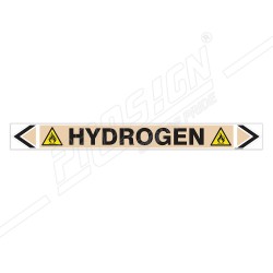 Hydrogen Gas Pipe Marking Sticker Sign| Protector FireSafety