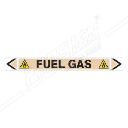 Fuel Gas Pipe Marking Sticker Sign| Protector FireSafety