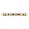 Fuel Gas Pipe Marking Sticker Sign| Protector FireSafety