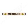 Methane Gas Pipe Marking Sticker Sign| Protector FireSafety