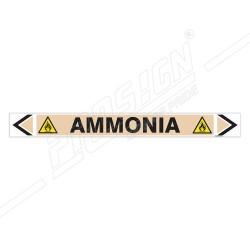 Ammonia Gas Pipe Marking Sticker Sign| Protector FireSafety