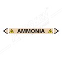 Ammonia Gas Pipe Marking Sticker Sign| Protector FireSafety