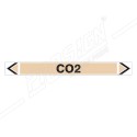 Co2 Gas Pipe Marking Sticker Sign| Protector FireSafety