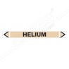 Helium Gas Pipe Marking Sticker Sign| Protector FireSafety