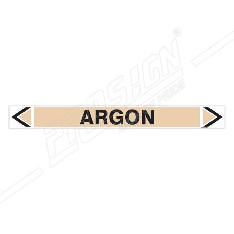 Argon Gas Pipe Marking Sticker Sign| Protector FireSafety