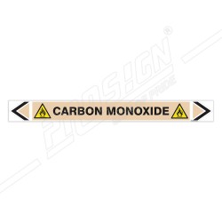 Carbon Monoxide Gas Pipe Marking Sticker Sign| Protector FireSafety