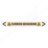 Carbon Monoxide Gas Pipe Marking Sticker Sign| Protector FireSafety