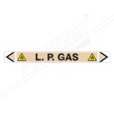 L.P. Gas Pipe Marking Sticker Sign| Protector FireSafety