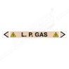 L.P. Gas Pipe Marking Sticker Sign| Protector FireSafety