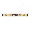Oxygen Gas Pipe Marking Sticker Sign| Protector FireSafety