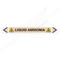 Liquid Ammonia Gas Pipe Marking Sticker Sign| Protector FireSafety
