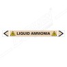 Liquid Ammonia Gas Pipe Marking Sticker Sign| Protector FireSafety