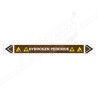 Hydrogen Peroxide Oil Pipe Marking Sticker Sign| Protector FireSafety