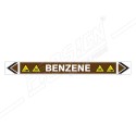 Benzene Oil Pipe Marking Sticker Sign| Protector FireSafety