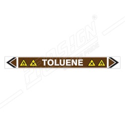 Toluene Oil Pipe Marking Sticker Sign| Protector FireSafety