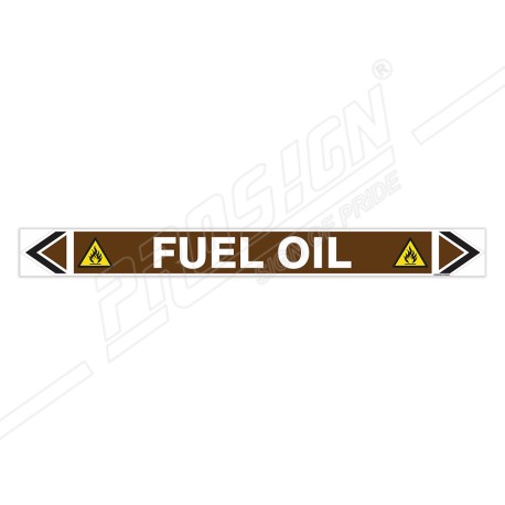 Fuel Oil Pipe Marking Sticker Sign| Protector FireSafety